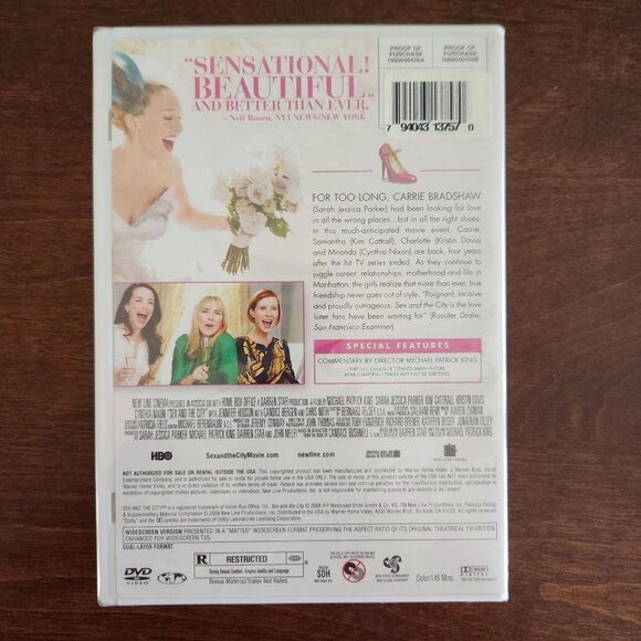 Sex And The City The Movie DVD Widescreen Edition New & Sealed Sarah Jessica Par - Picture 2 of 5
